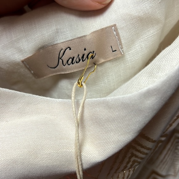 Tuckernuck Kasia Mykonos Gold One-Shoulder Dress - Picture 3 of 5